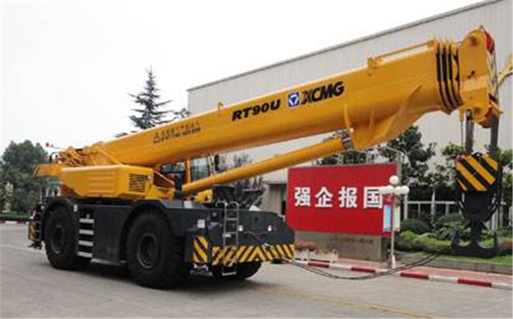 XCMG 90 ton Rough Terrain Crane Hydraulic crane RT90U 4 wheel crane terrain rough for sale